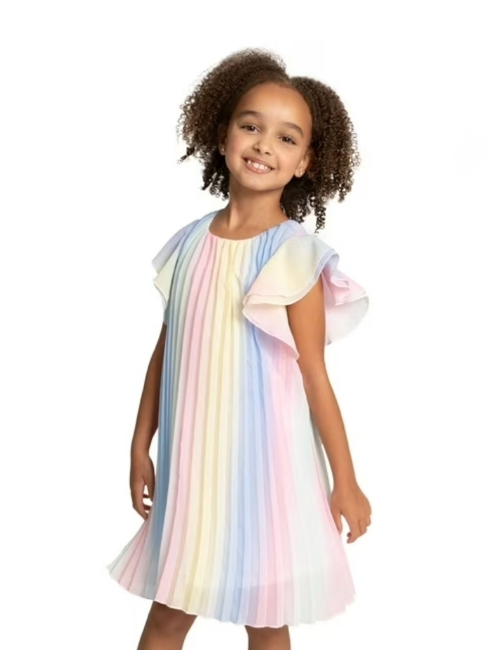 Rare Editions Girls Short Chiffon Dress